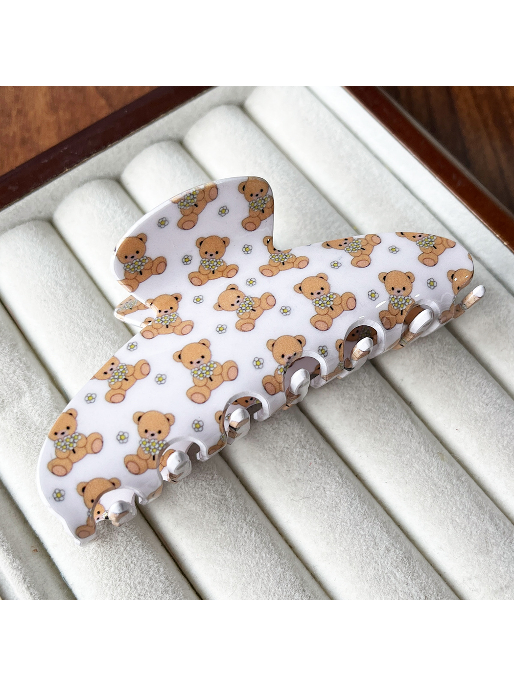 Beau - Sweet Printed Ring Acrylic Hair Claw Clip