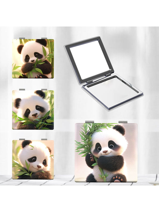 Mirroray - Cute Panda Portable Folding Makeup Mirror