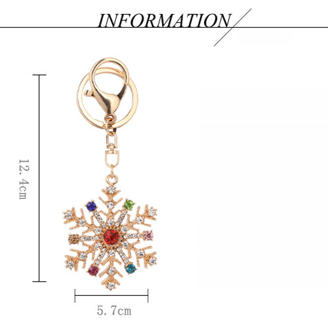 Keypus - Classic Snowflake Design Christmas Keychain