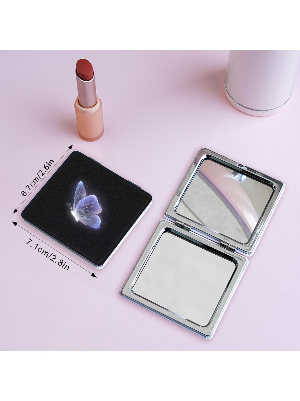 Mirroray - Butterfly Print Compact Vanity Mirror