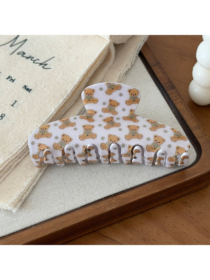 Beau - Printed Acrylic Floral Claw Clip