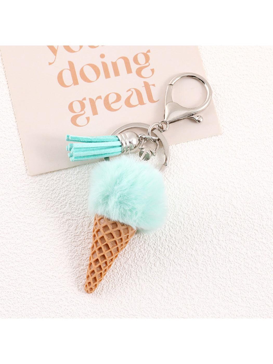 Keypus - Plastic Ice Cream Bag Charm Keychain