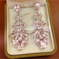 Earedge - Vintage Style Teardrop Rhinestone Earrings