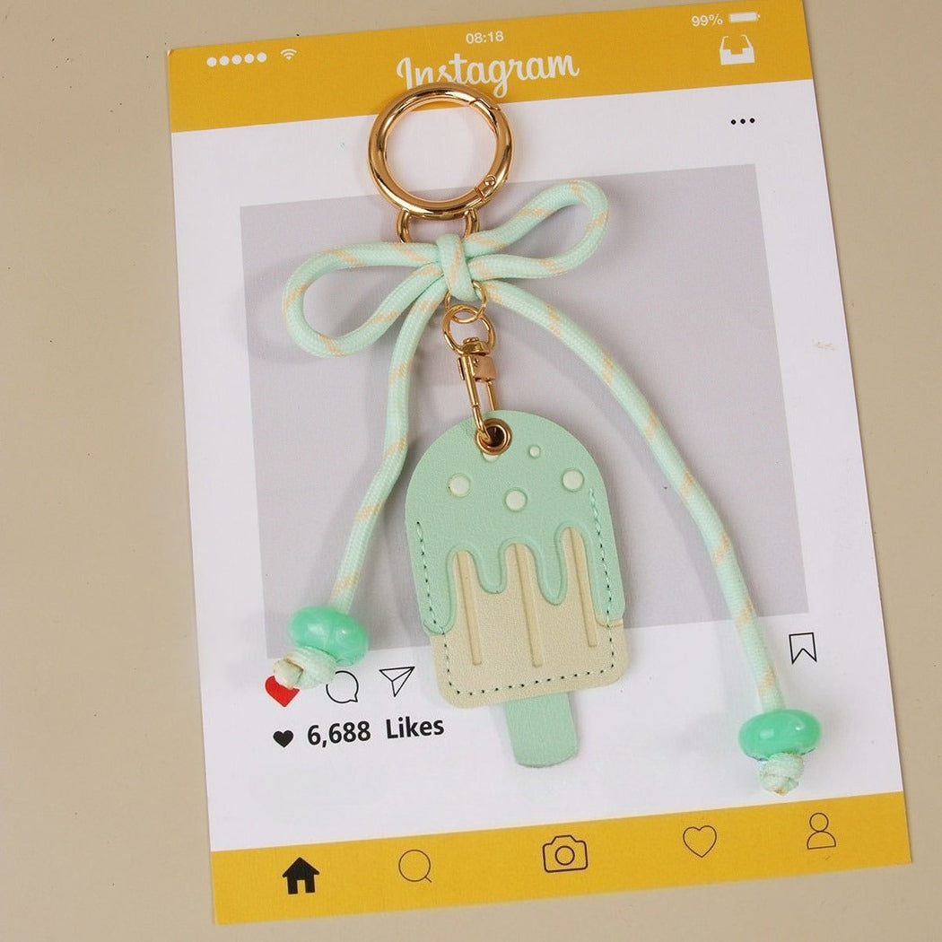 Keypus - Cute Ice Cream Shaped Bag Charm Keychain