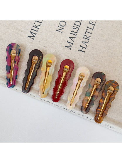 Beau - Elegant Wavy Oval Hair Clip