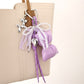 Keypus - Bow Heart-Shaped Woven Cord Keychain