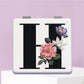 Mirroray - Floral Letter Print Folding Makeup Mirror