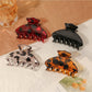 Beau - Leopard Print Half Round Claw Clip