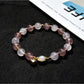 Side view of Lovra beaded bracelet featuring a silver heart charm