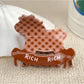Beau - Polka Dot Stool Shaped Claw Clip