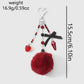 Keypus - Y2K Fuzz Ball and Cross Design Keychain