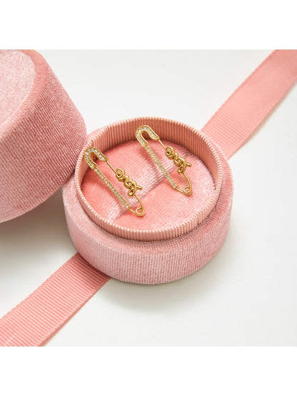 Earedge - Love Letter Paper Clip Earrings