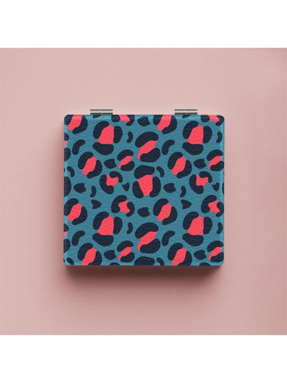 Mirroray - Colorful Leopard Print Folding Makeup Mirror