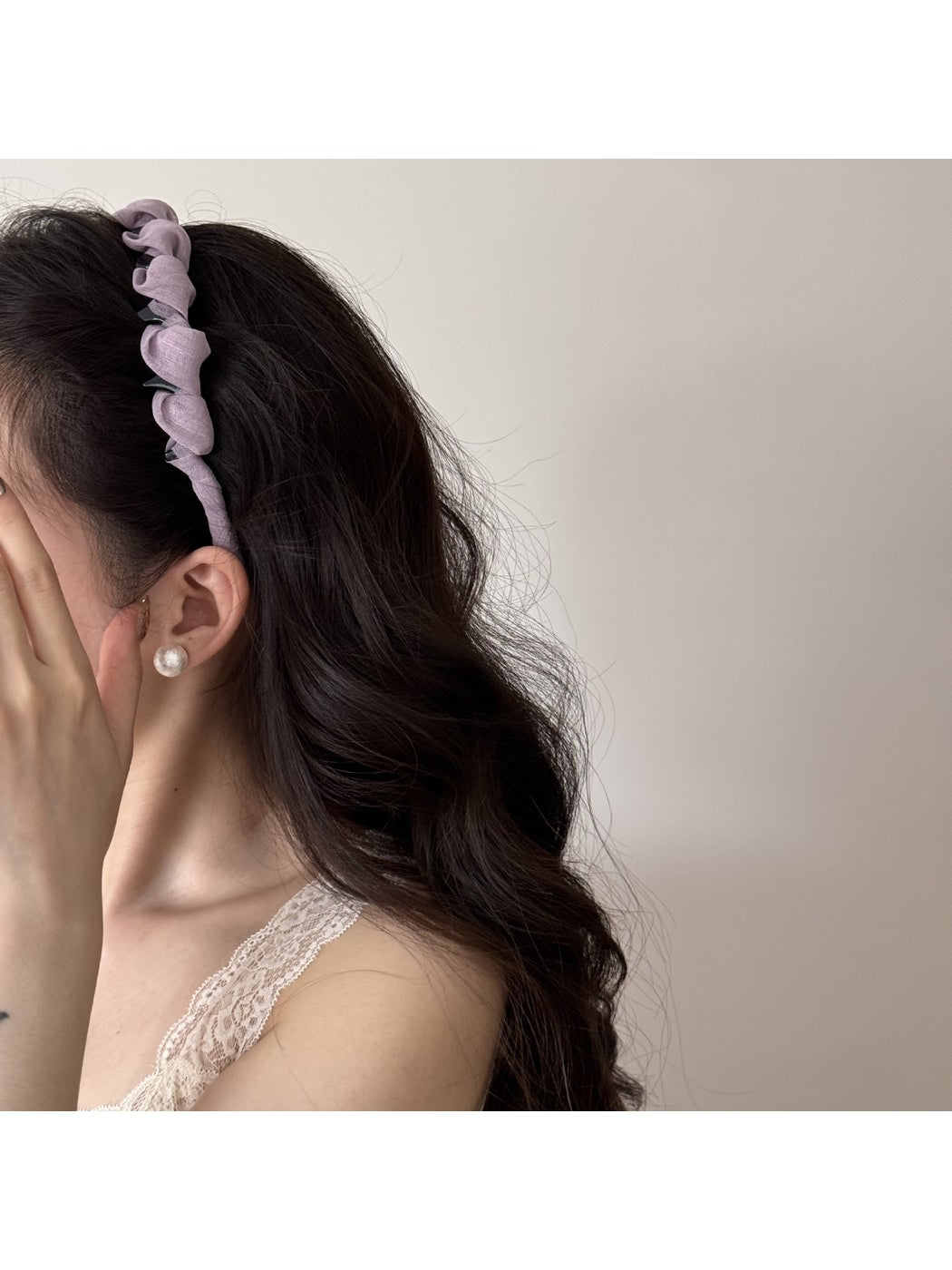 Gifty - Minimalist Polyester Toothed Wave Shape Headband