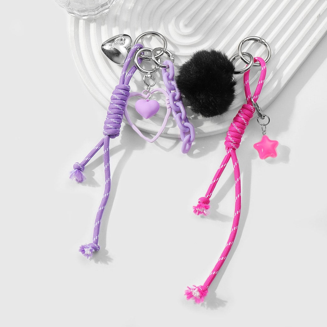 Keypus - Heart Chain Cord Decorative Keychain
