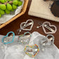 Beau - Heart Bow Beaded Front Hair Clip