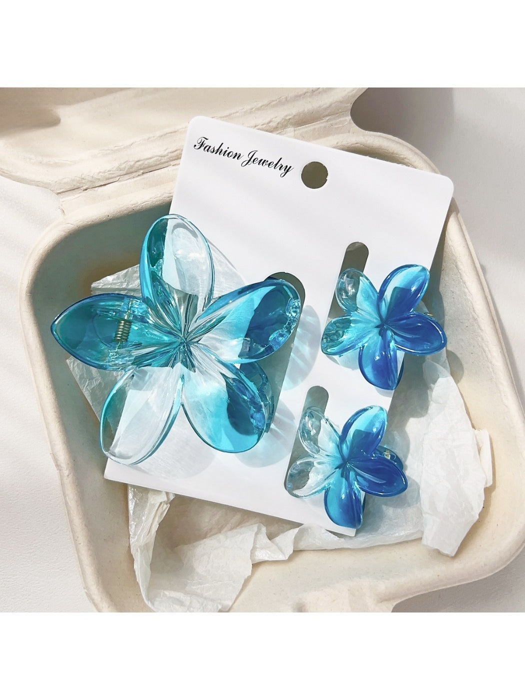 Beau - Frangipani Hair Clips Set