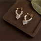 Earedge - Minimalist Heart Shaped Earrings
