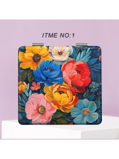 Mirroray - Floral Print Portable Mirror