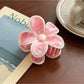 Beau - Five Petal Floral Plastic Hair Claw Clip