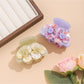 Beau - Adorable Embossed Camellia Hair Claw Clip