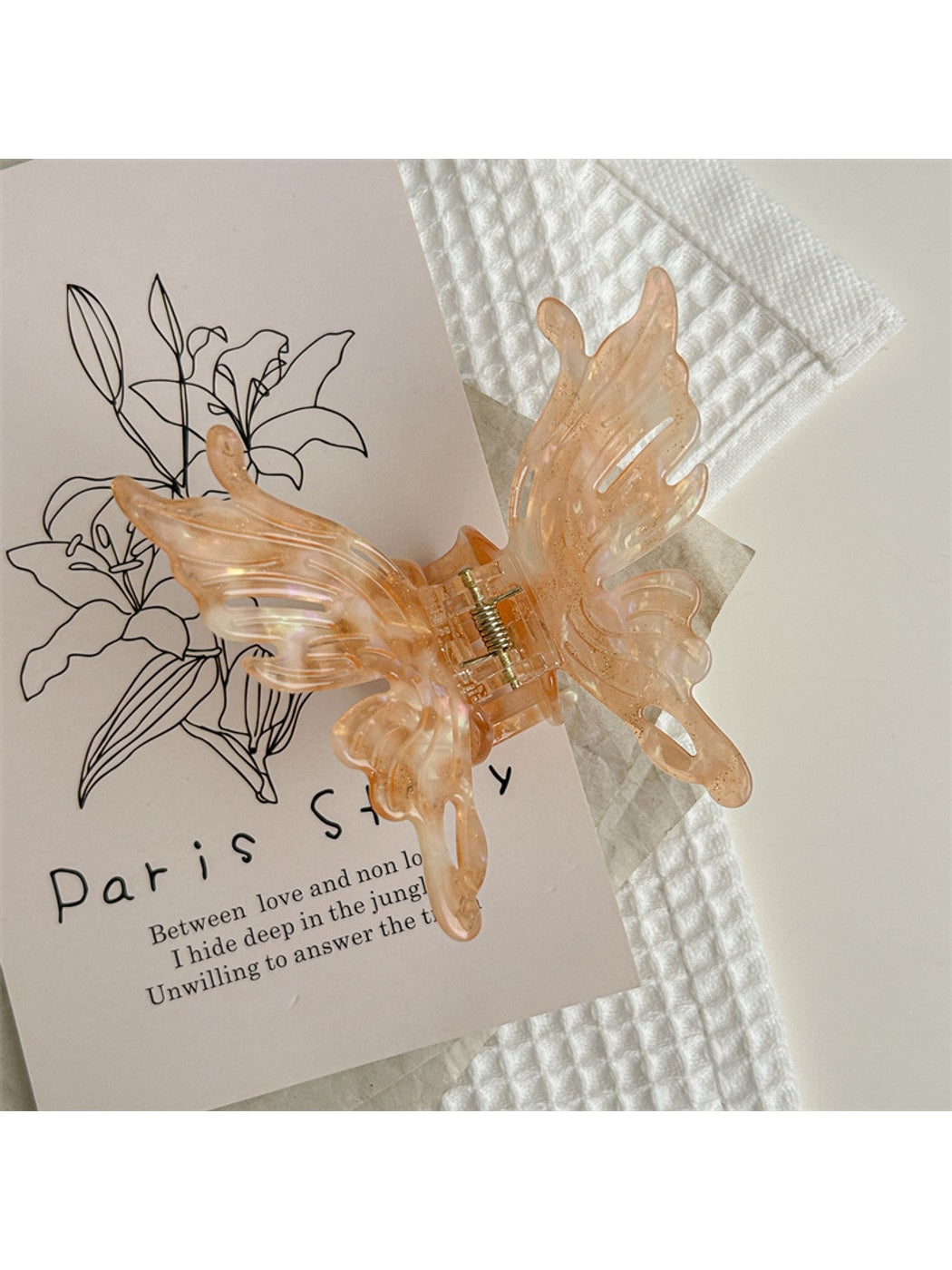 Beau - Elegant Acetate Fiber Butterfly Claw Clip