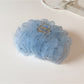 Beau - Cloud Ruffle Mesh Polka Dot Hair Claw Clip