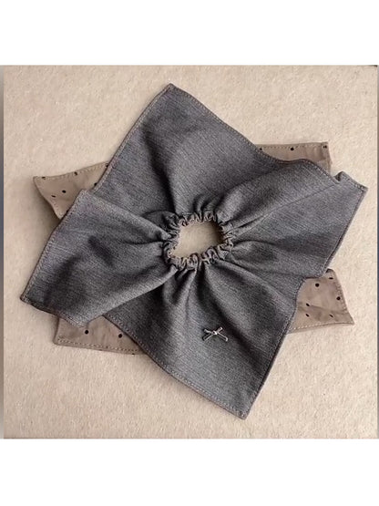 Gifty - Denim Square Scarf Hair Tie
