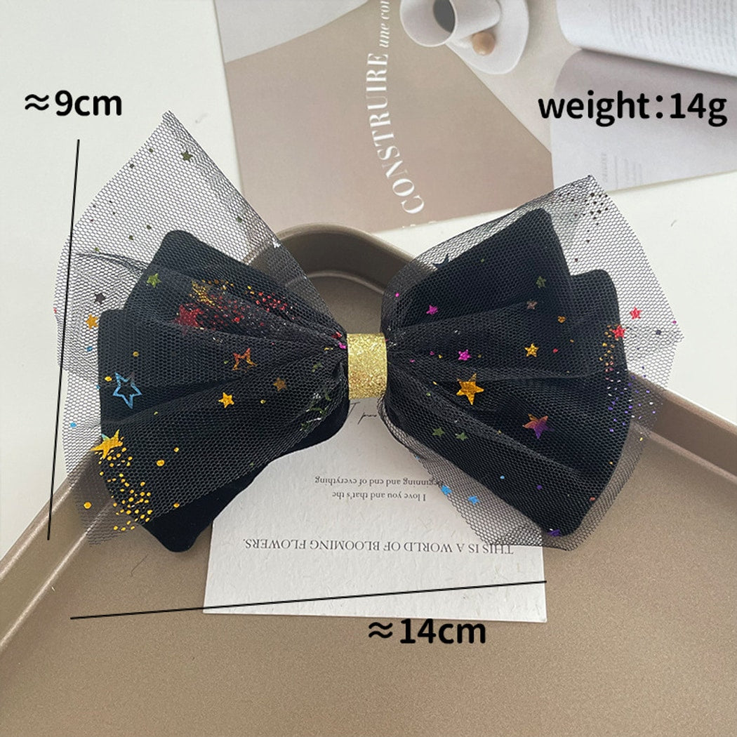 Beau - Halloween Style Funny Bow Pumpkin Hair Clip