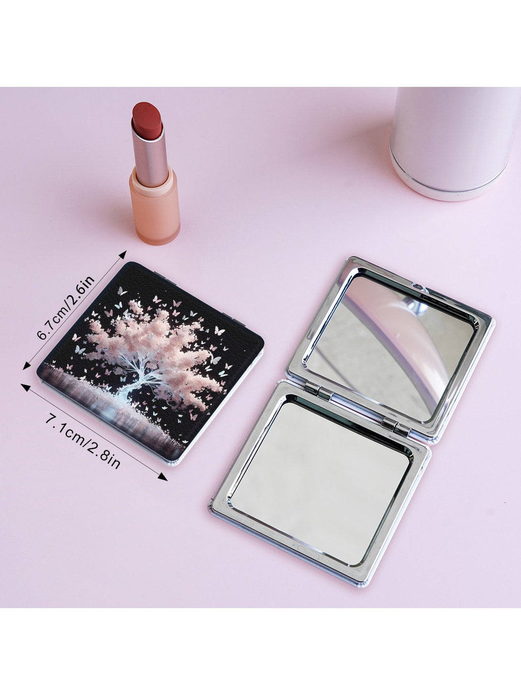 Mirroray - Butterfly Tree Pattern Compact Folding Mirror