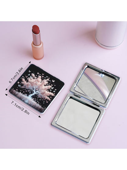 Mirroray - Butterfly Tree Pattern Compact Folding Mirror