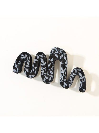 Beau - Wave Geometric Design Hair Claw Clip