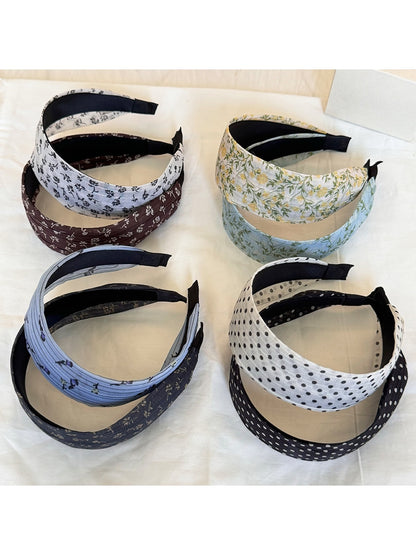 Gifty - Striped and Geometric Pattern Polyester Headband
