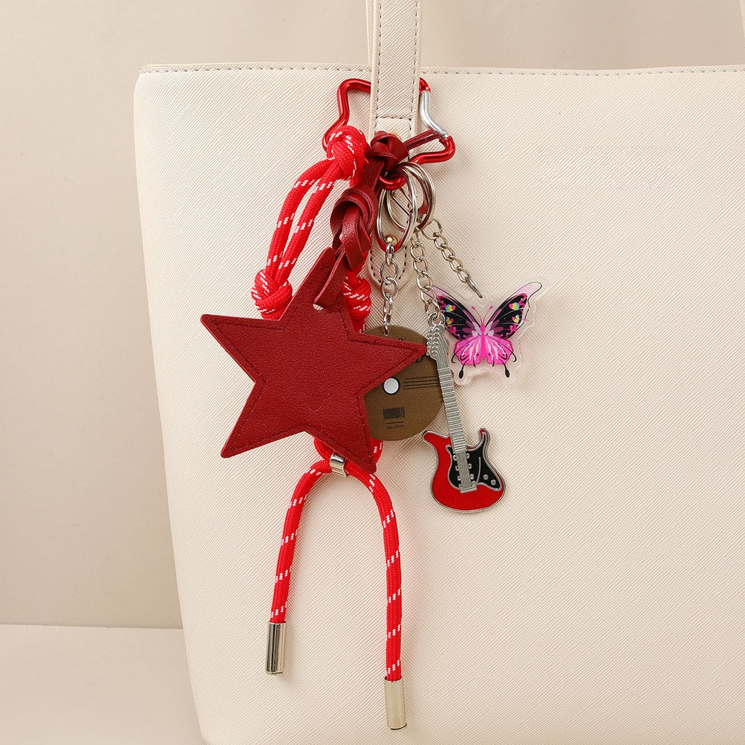 Keypus - Geometric Star Bag Charm Keychain Accessory