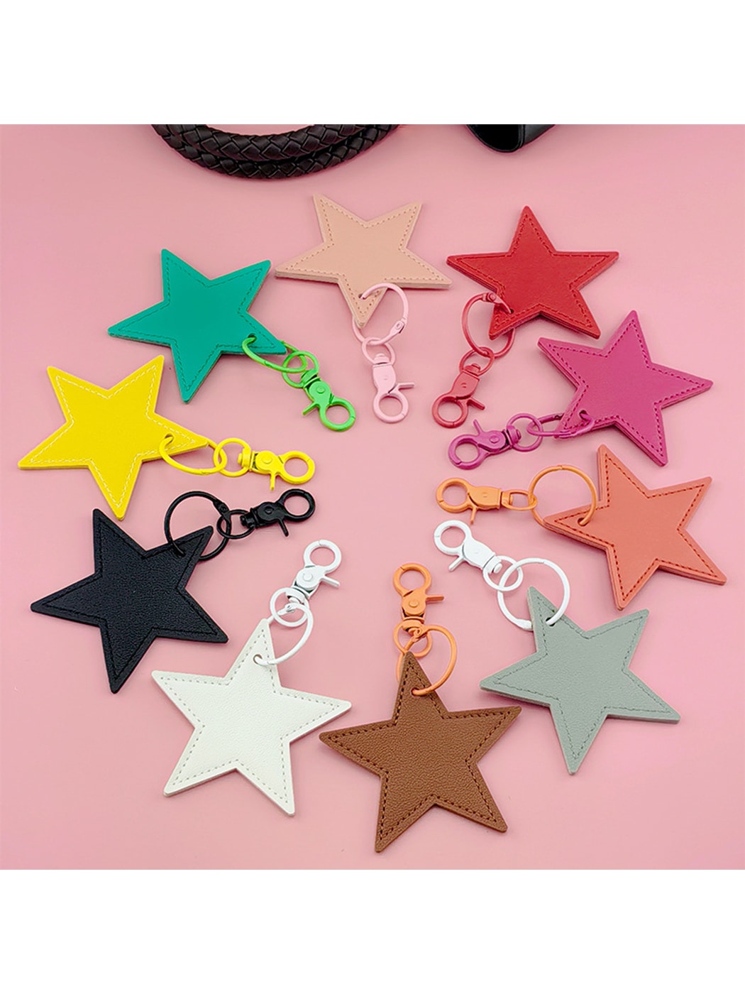Keypus - Modern Minimalist PVC Alloy Star Keychain