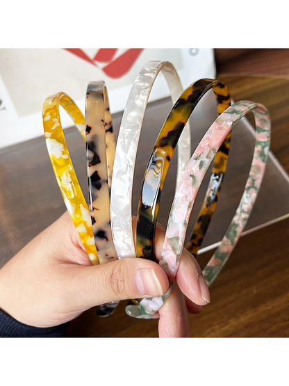 Gifty - Fashion Acetate Geometric Ring Accent Headband