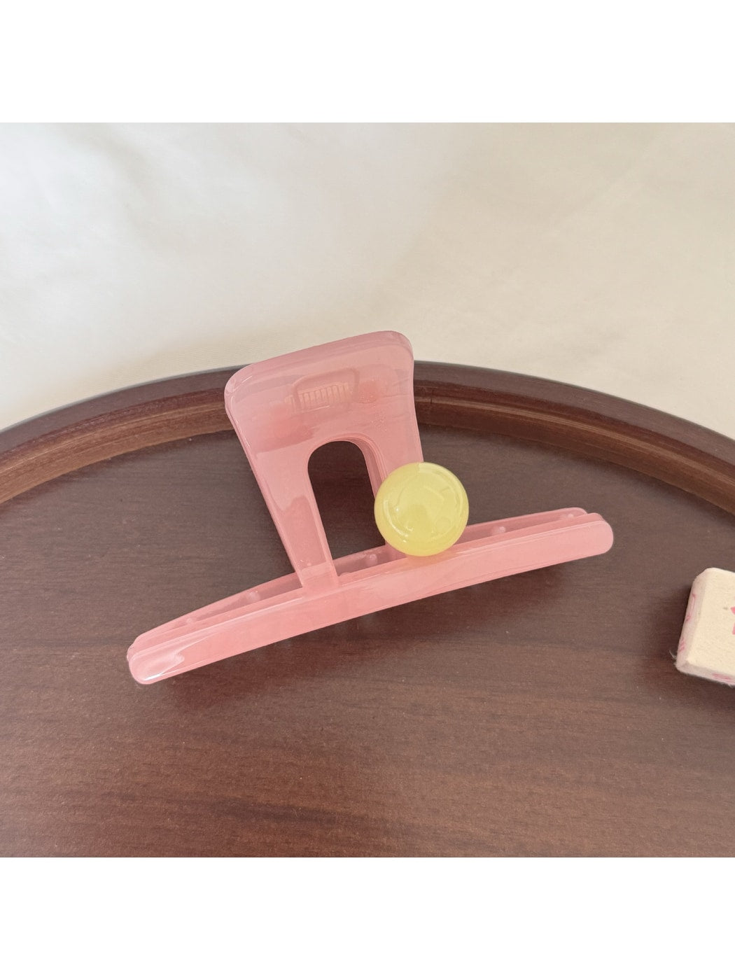 Beau - Alloy Acrylic Minimal Barrette Style Hair Clip