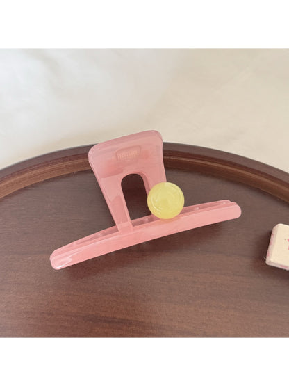 Beau - Alloy Acrylic Minimal Barrette Style Hair Clip
