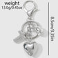Keypus - Y2K Cross and Wing Pendant Keychain