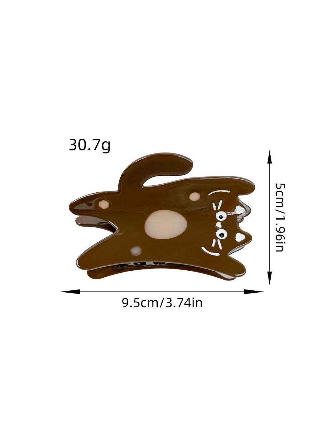 Beau - Carnival Cat Shaped Acetate Hair Clip