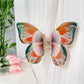 Top view of Beau butterfly hair claw clip emphasizing symmetrical wings