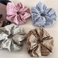 Gifty - Elegant Simple Plaid Scrunchie