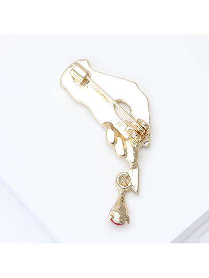 Brovia - Creative Scalpel Enamel Alloy Clothing Brooch