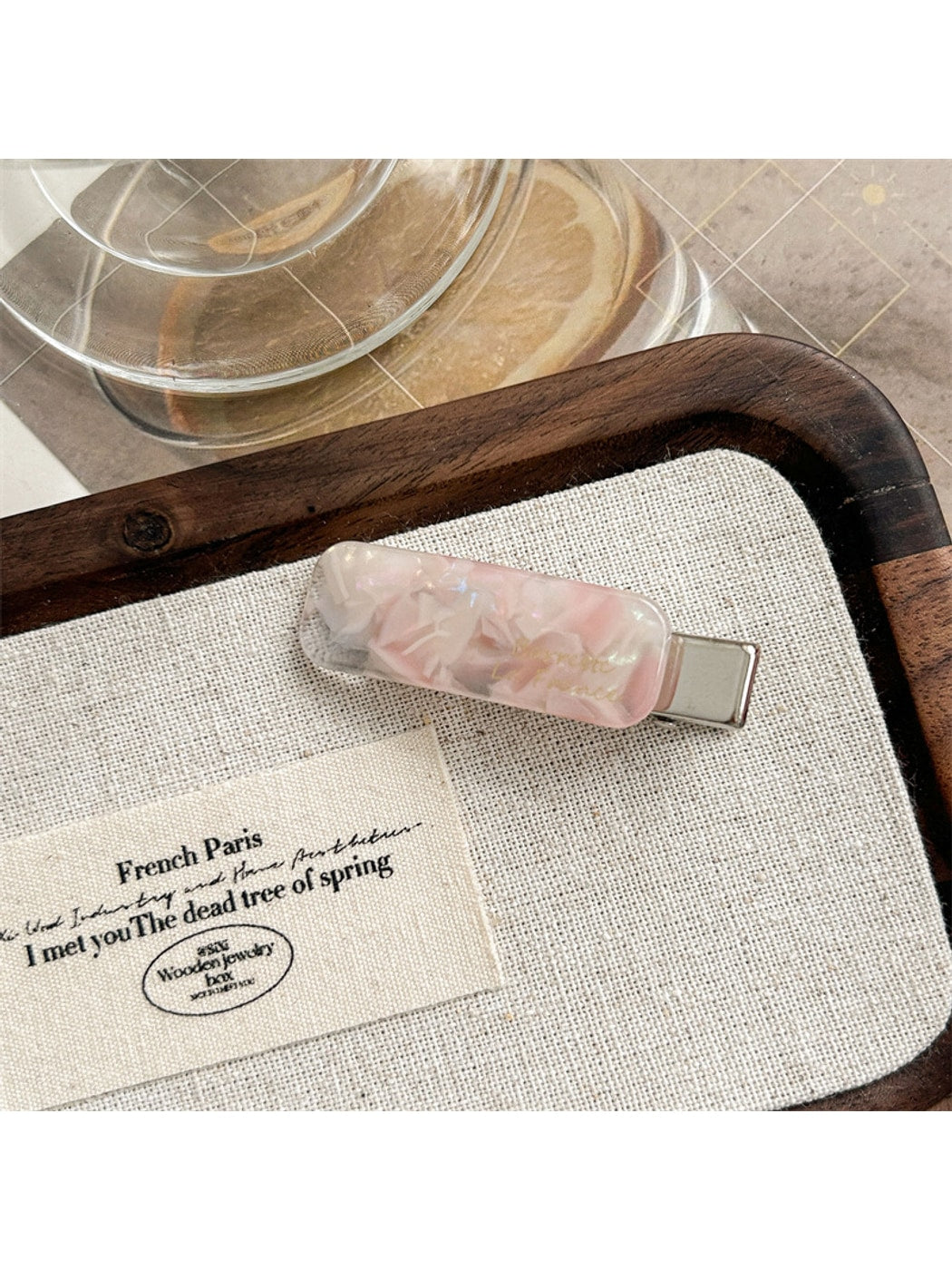 Beau - Rectangular Acetate Duckbill Geometric Hair Clip
