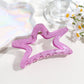 Beau - Glitter Star Shaped Plastic Alloy Claw Clip