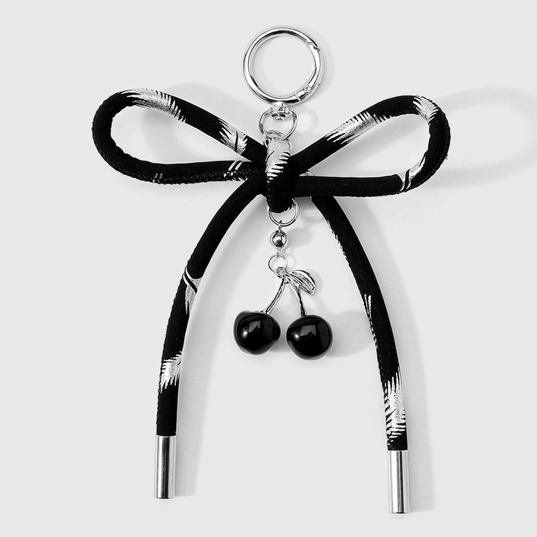 Keypus - Y2K Style Bow and Cherry Keychain