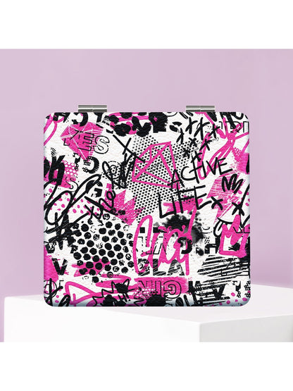 Mirroray - Y2K Graffiti Square Foldable Pocket Mirror