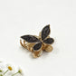Back view of Beau butterfly hair clip showing the clasp and hinge details