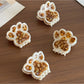 Beau - Acetate Cat Paw Pattern Hair Claw Clip