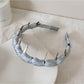 Gifty - Plaid Geometric Wavy Polyester Headband